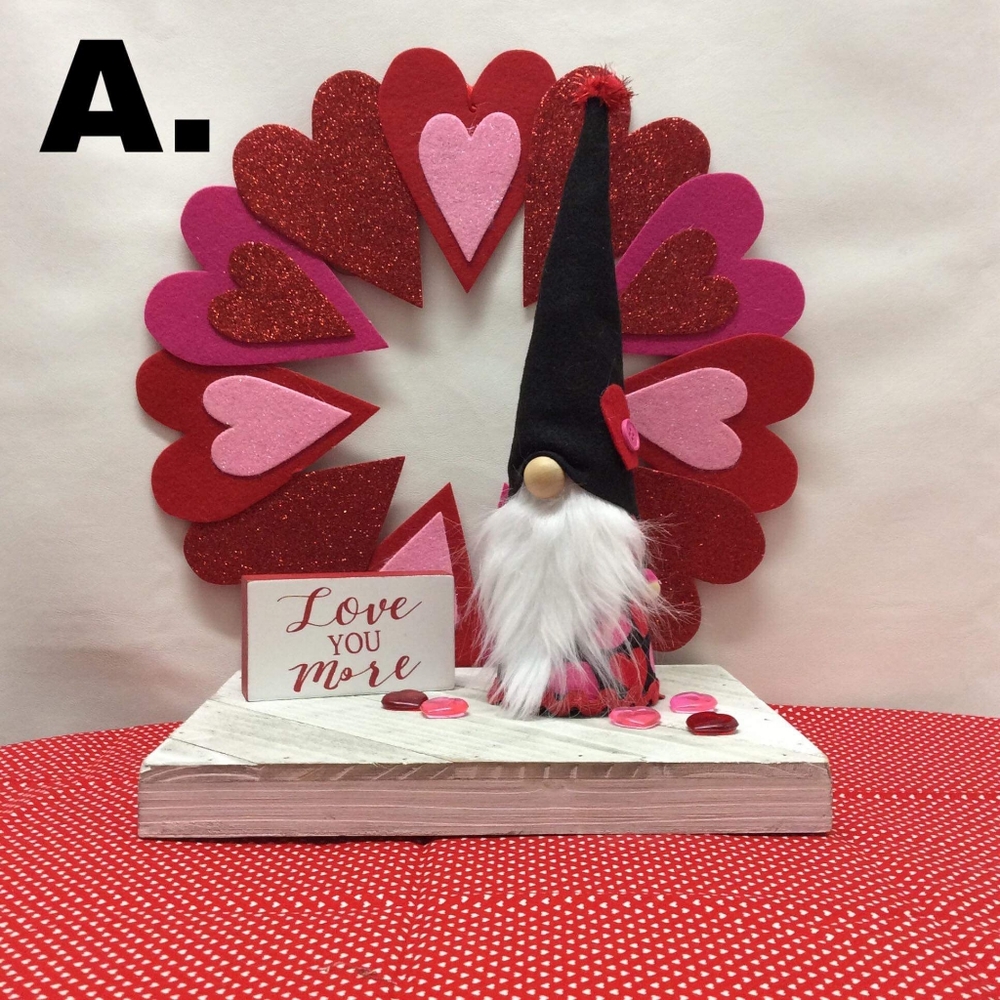 Handcrafted Valentine's Gnomes